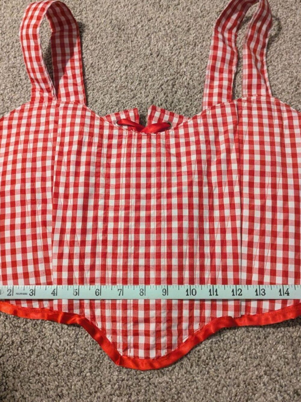 Handmade Gingham Corset Top - Picture 3 of 5
